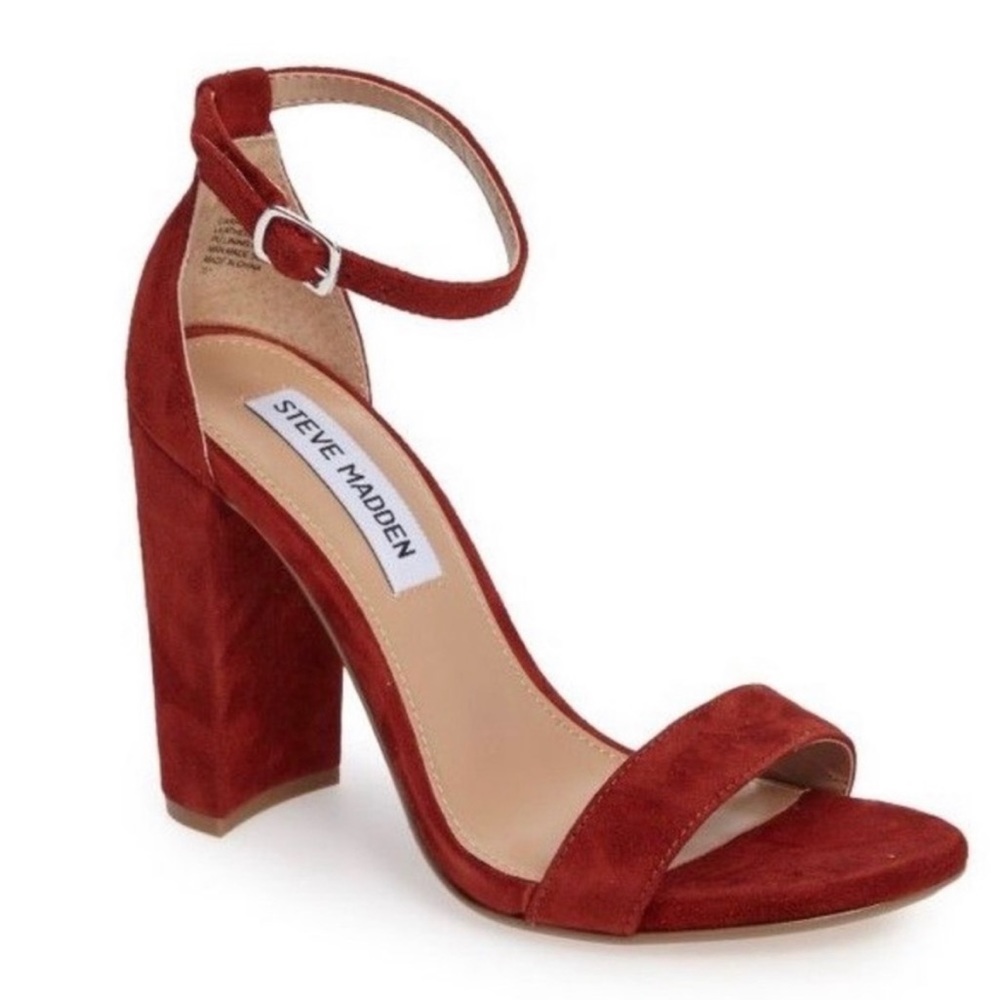 Steve Madden Suede Red heels